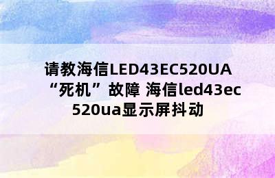 请教海信LED43EC520UA“死机”故障 海信led43ec520ua显示屏抖动